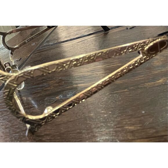 Vintage Christian Dior 2842 Oval Eyeglass Frames Gold & Black  Made In Austria main image 6